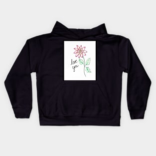 Love You Flower Kids Hoodie